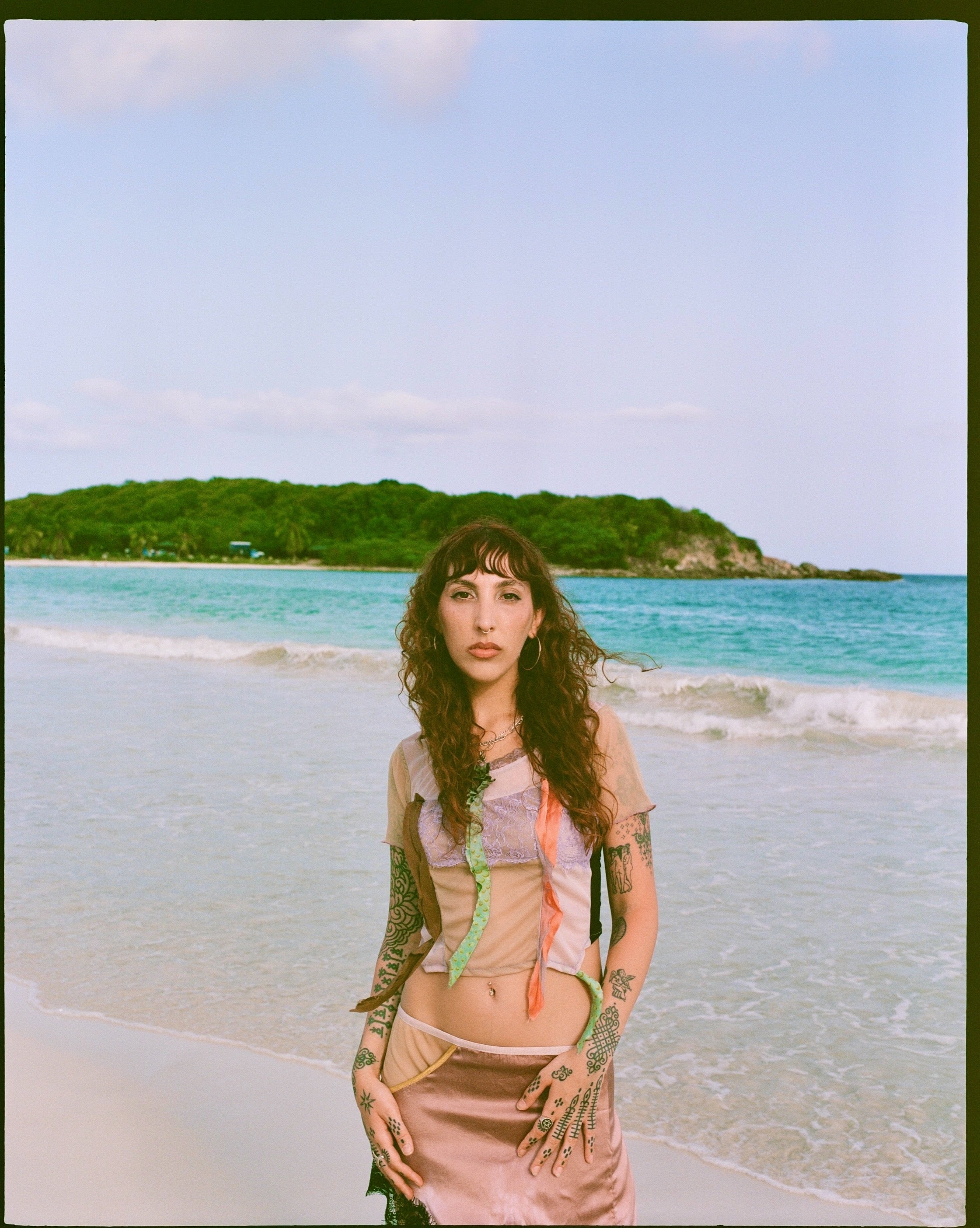 Pastel Lace Ribbon Top