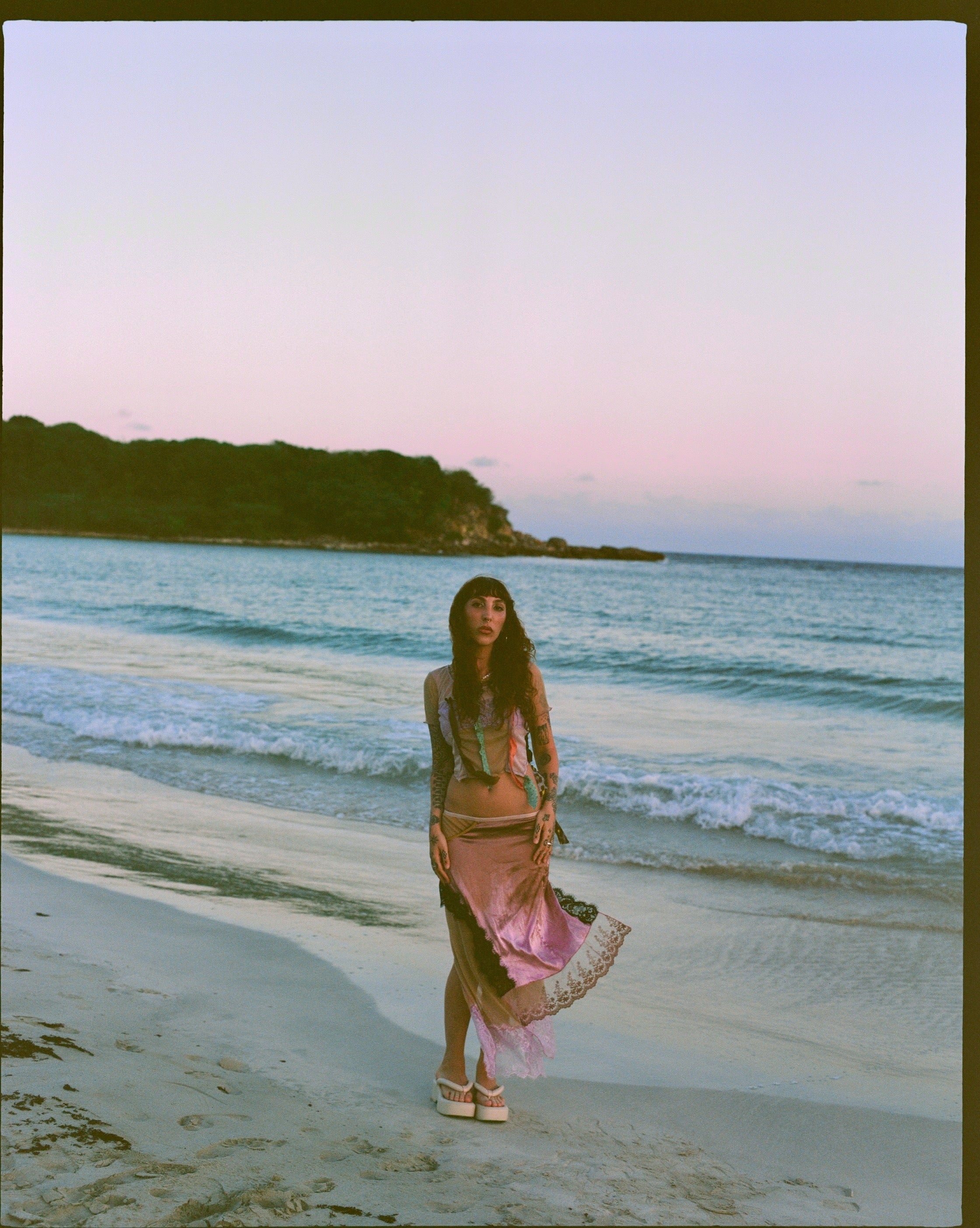 Blush Layered Lace Skirt