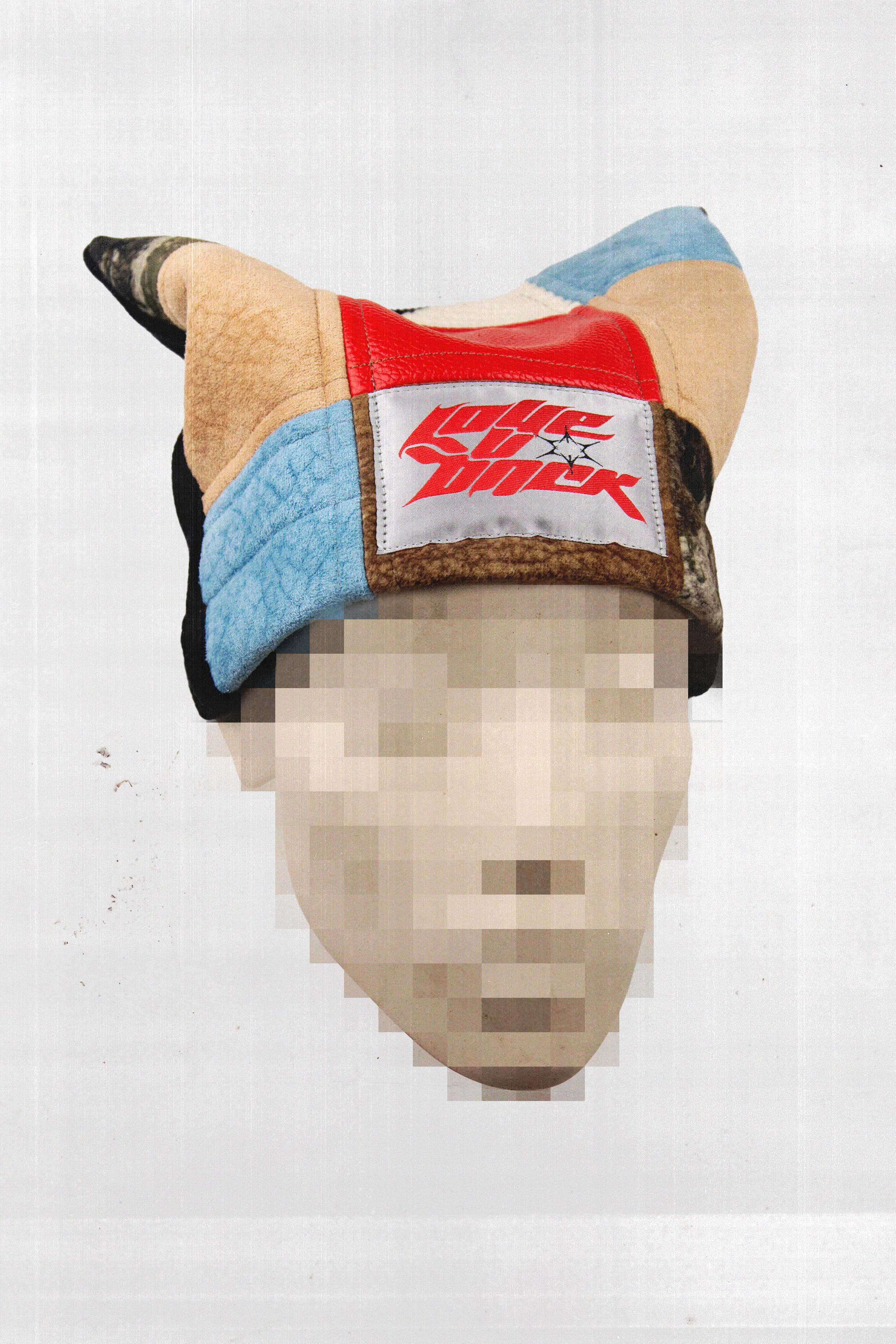 Multicolor Suede Patchwork Hat