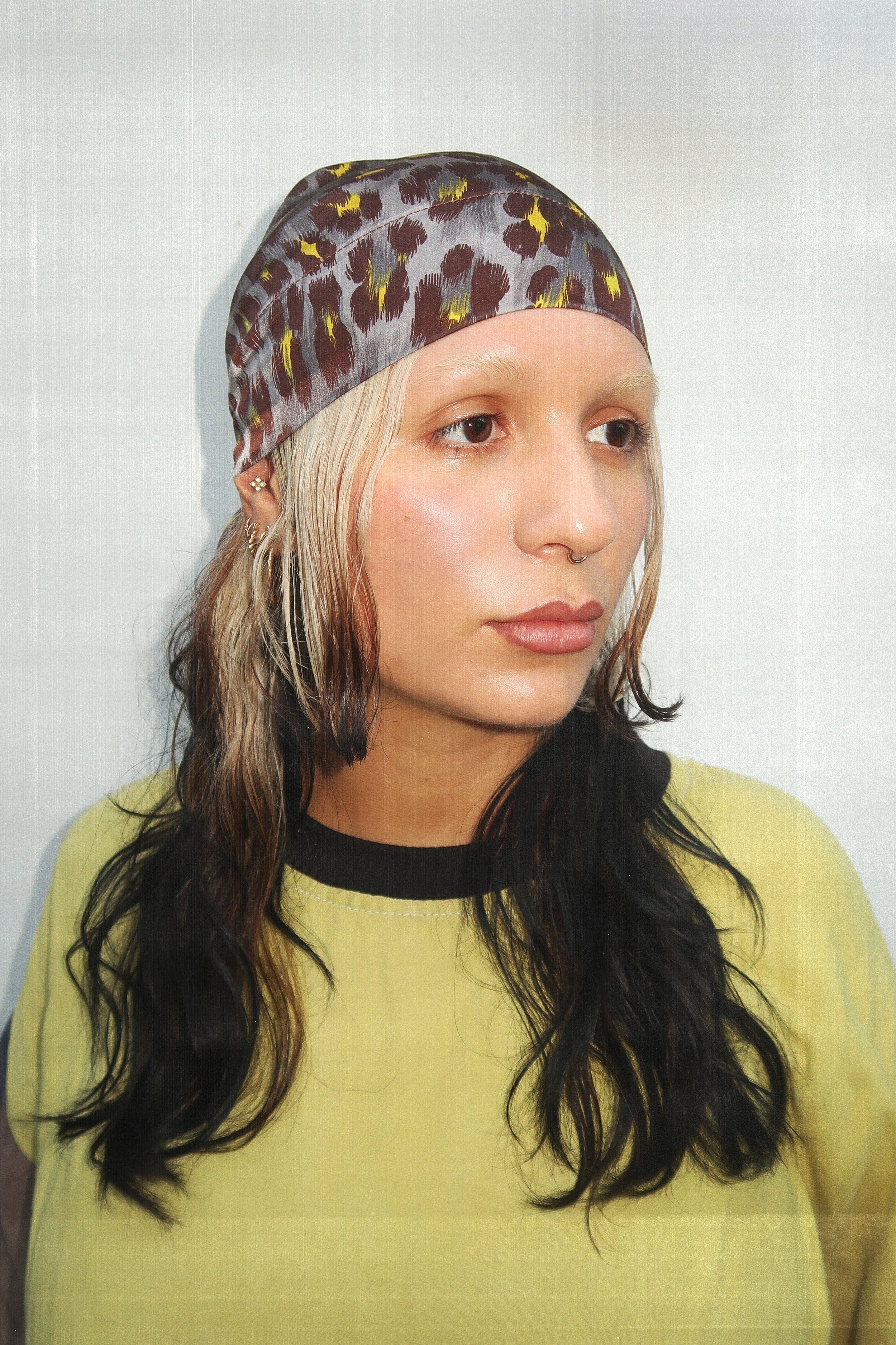 Leopard Silk Headscarf