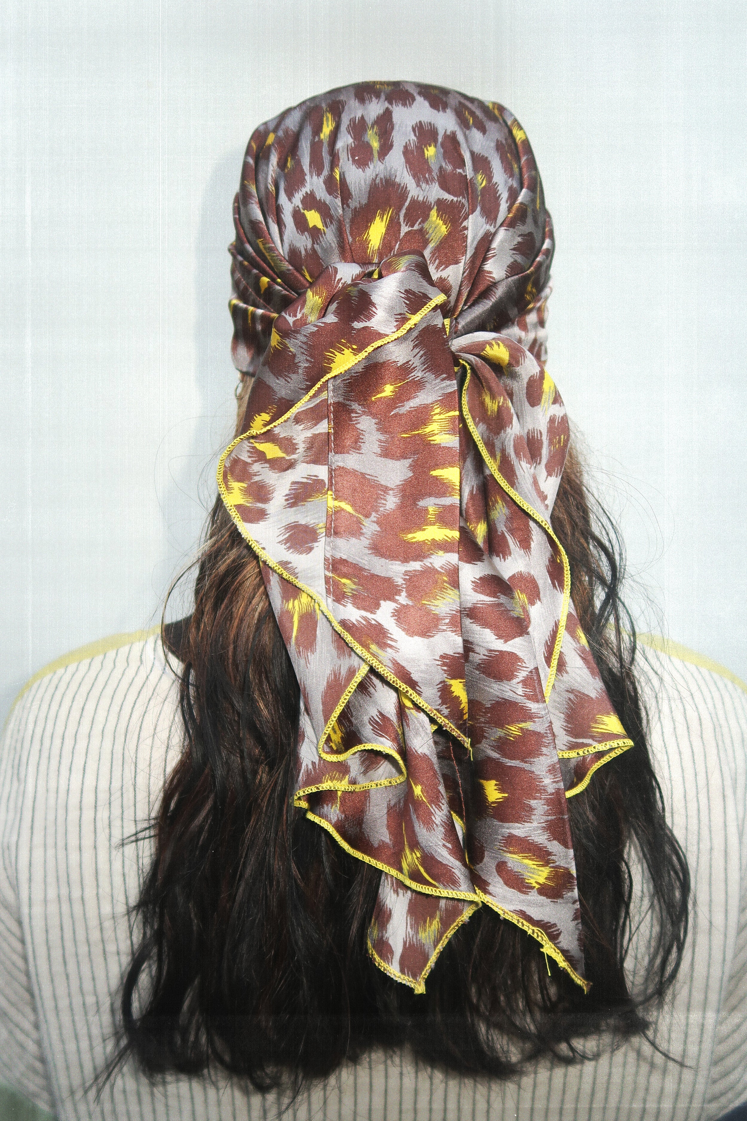 Leopard Silk Headscarf