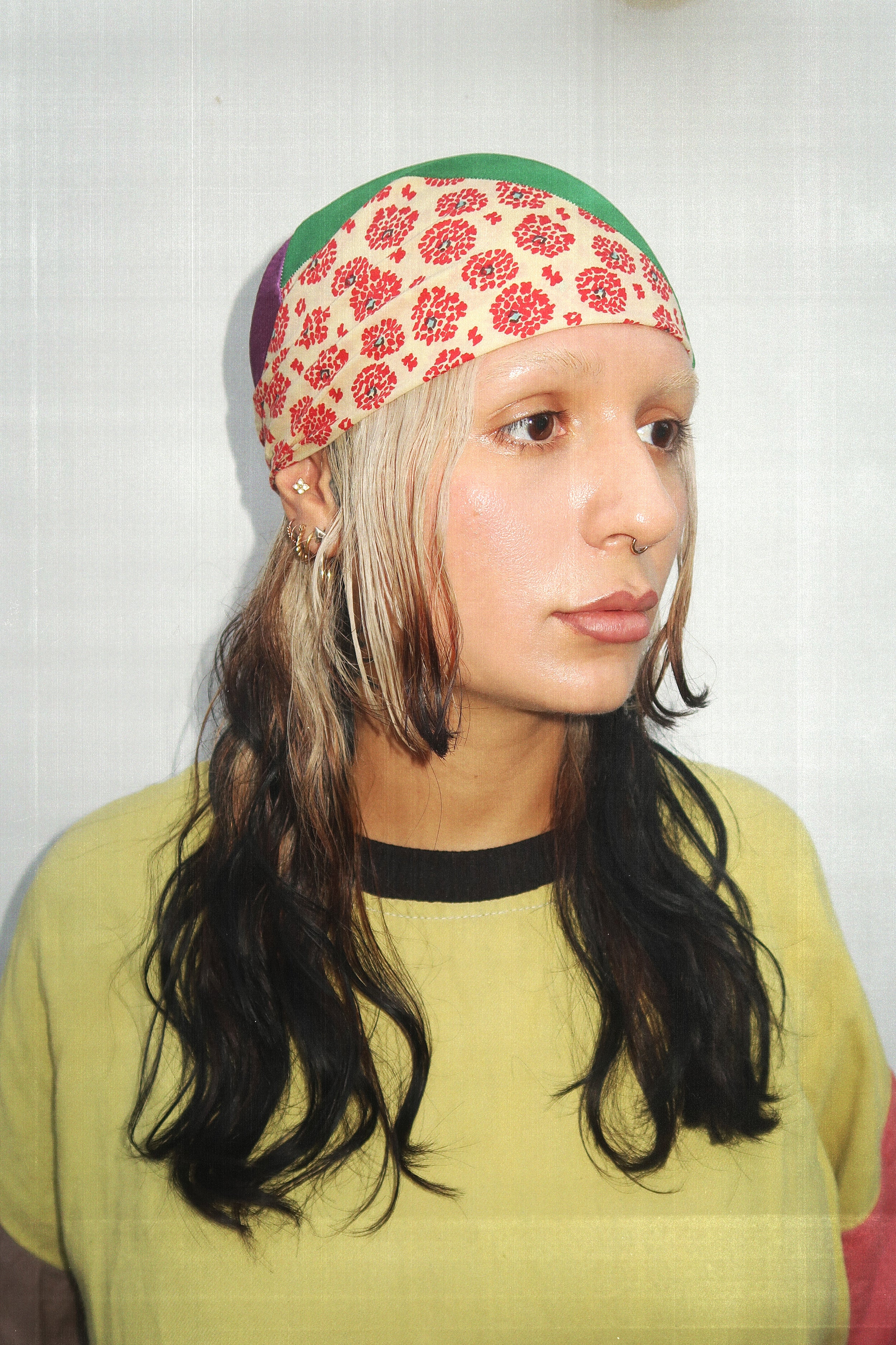 Patchwork Colorblock Headscarf