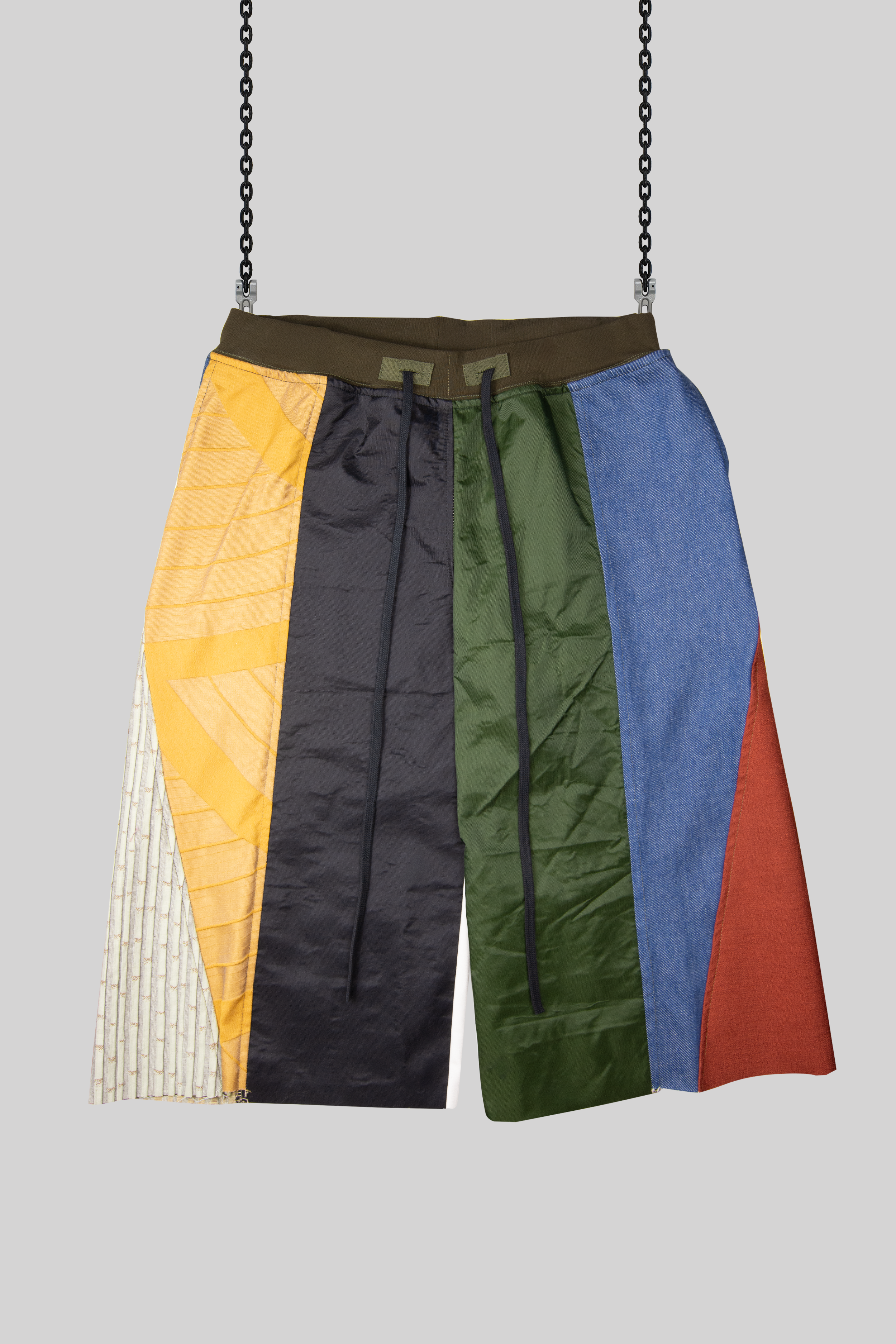 Multicolor Panel Shorts