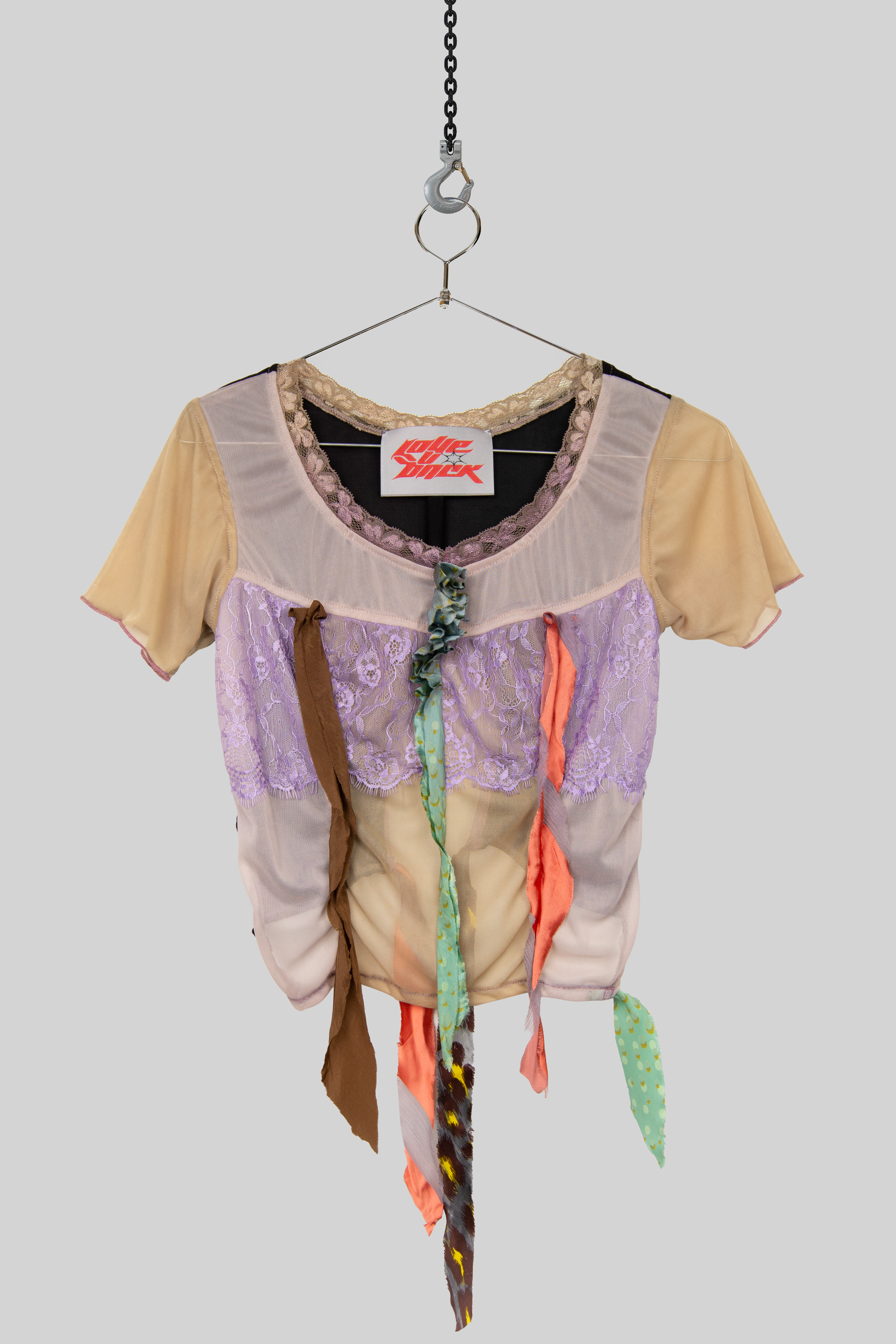 Pastel Lace Ribbon Top